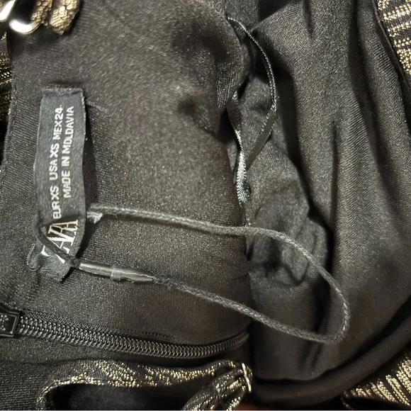 ZaraMetallic Ruffled Dress - Picture 3 of 3